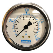Bauer Liquid Filled Pressure Gauge